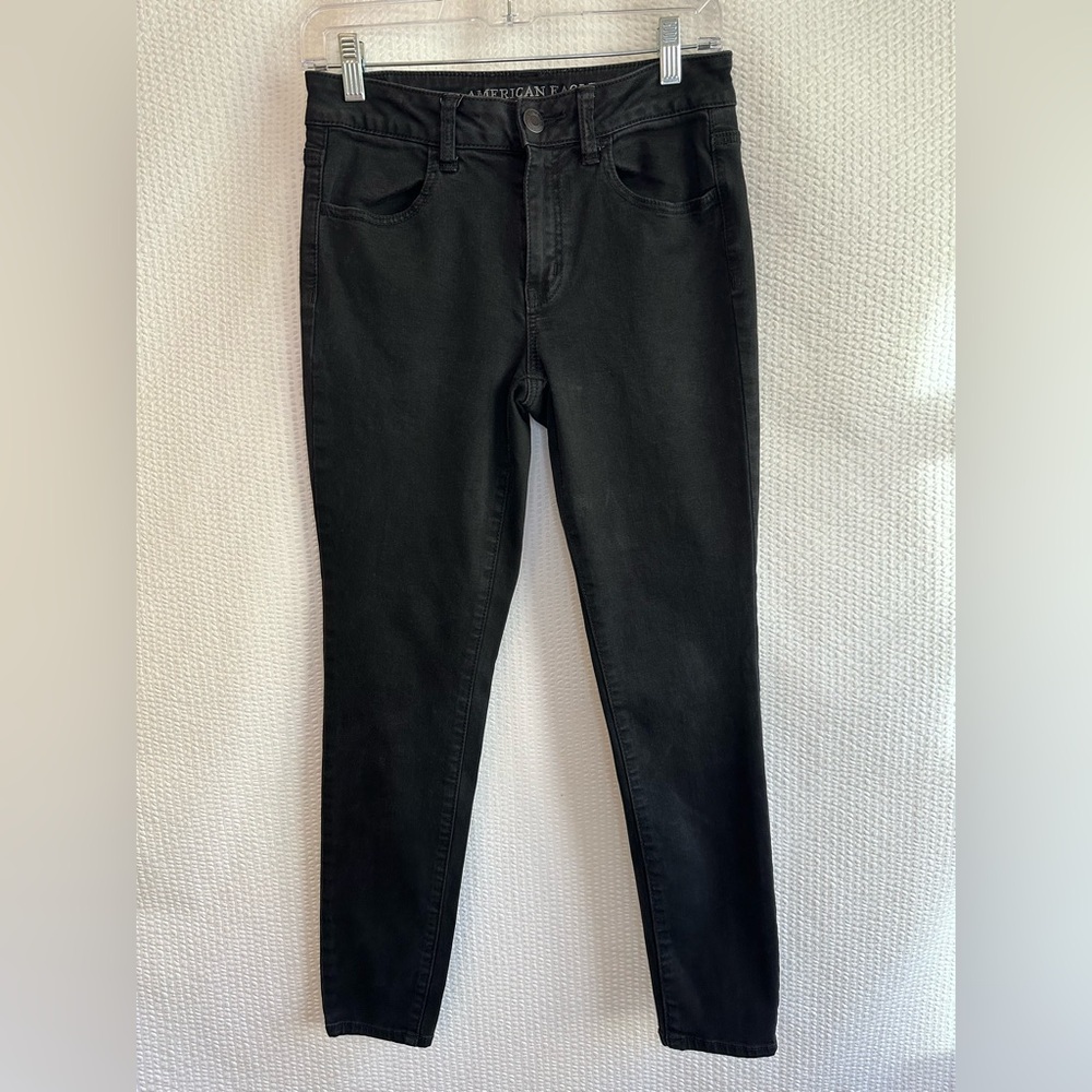 American Eagle Outfitters The High Rise Jegging Black Skinny Jeans Size: 6